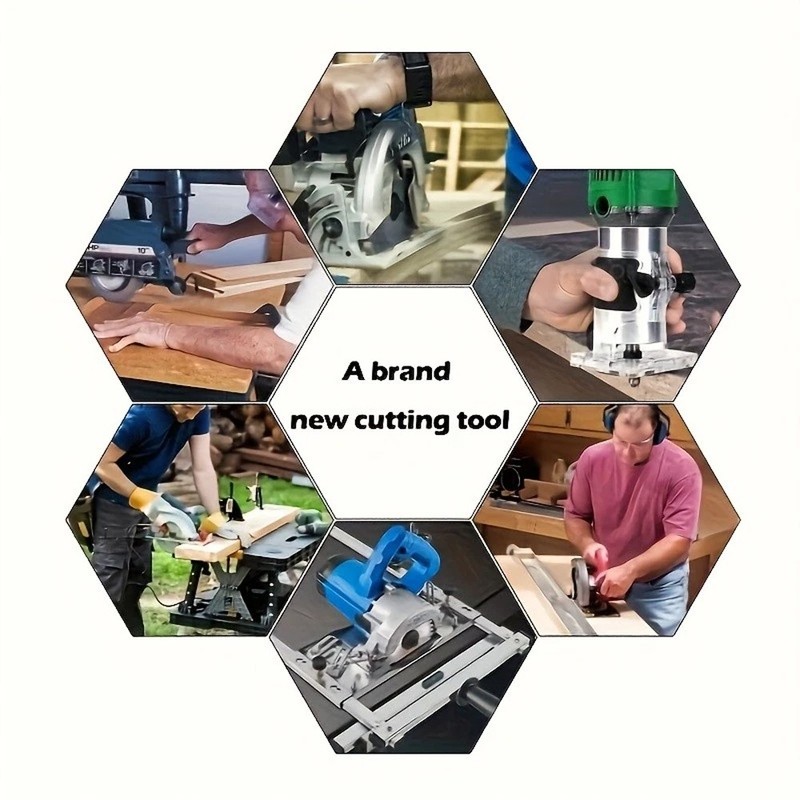 Cutting Machine Edge Guide Positioner 12.6 Inch Adjustable Circular Saw Guide US gallery