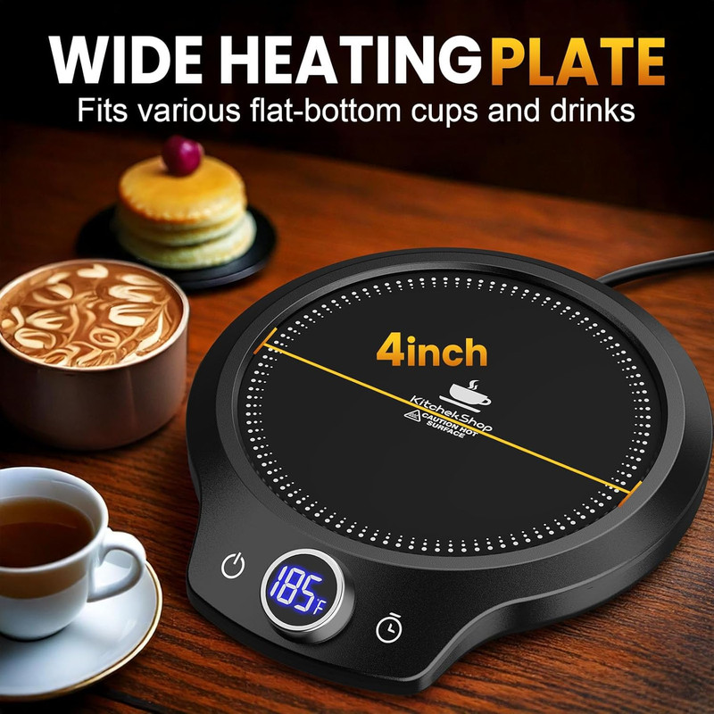 Fast Heating Mug Warmer - 4 Temp Settings & 1-12H Timer, Coffee Cup Warmer Plate gallery