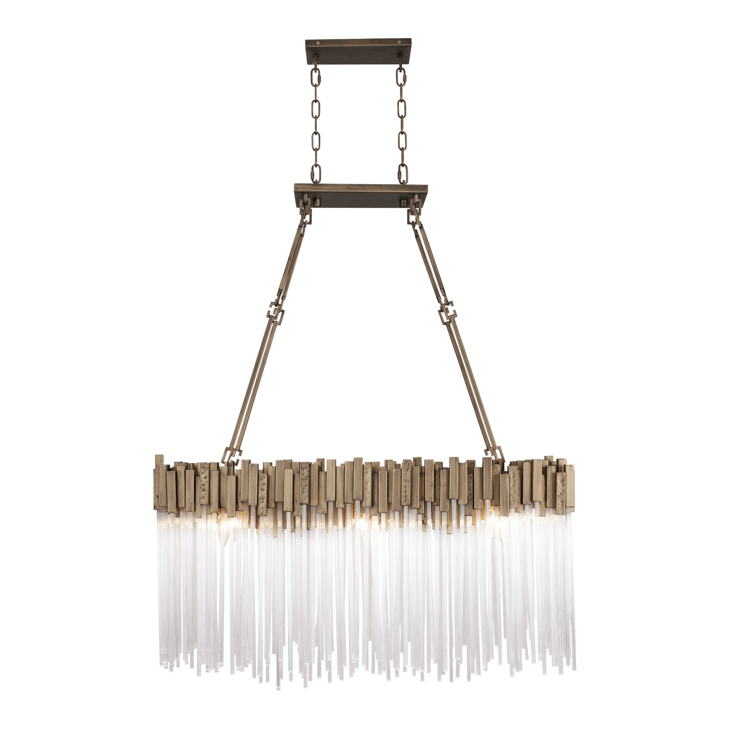 Matrix 6-Light 37" Linear Pendant in Havana Gold gallery