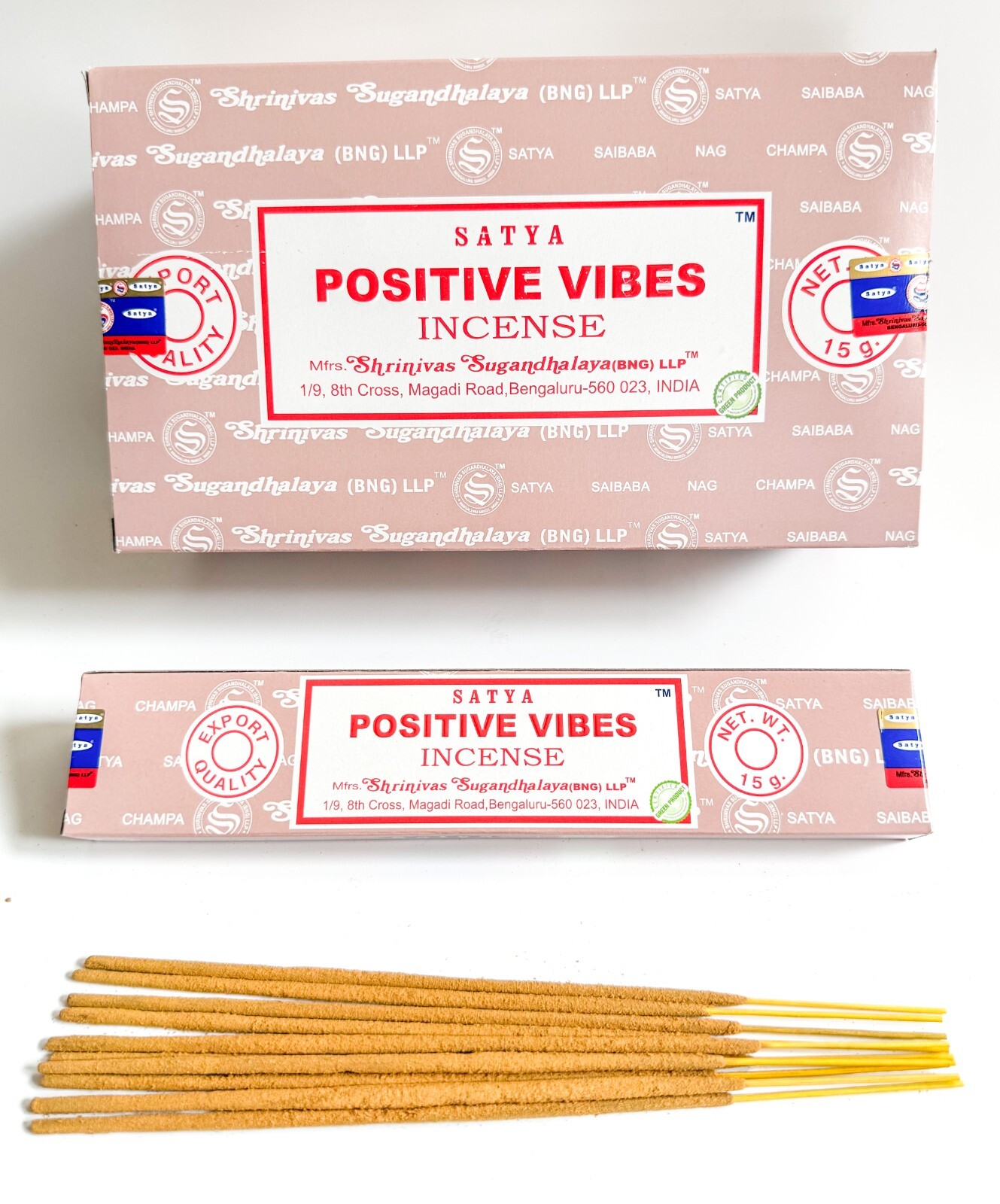 Satya Positive Vibes Incense Sticks - Pick 15-30-60-90-180 gms - Free Shipping! gallery