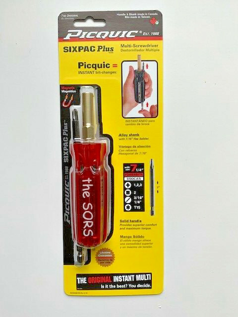 PICQUIC SIXPAC Plus - One Multi Bit Screwdriver TS - 4 colors to choose from