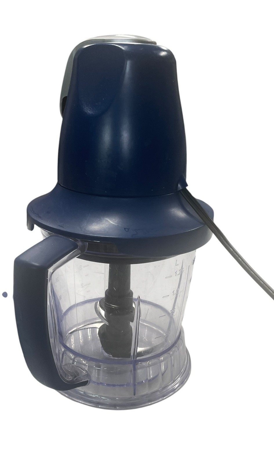 Ninja Food Chopper Express Chop Blender Processor QB750B Blue Silver 40oz 5 Cup gallery