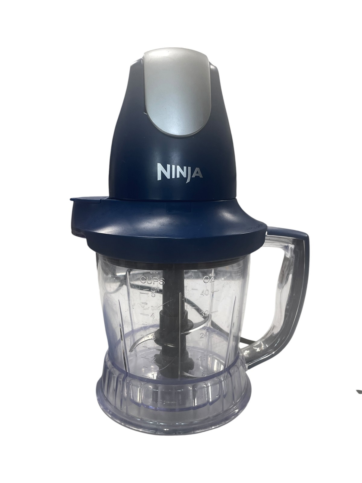 Ninja Food Chopper Express Chop Blender Processor QB750B Blue Silver 40oz 5 Cup gallery