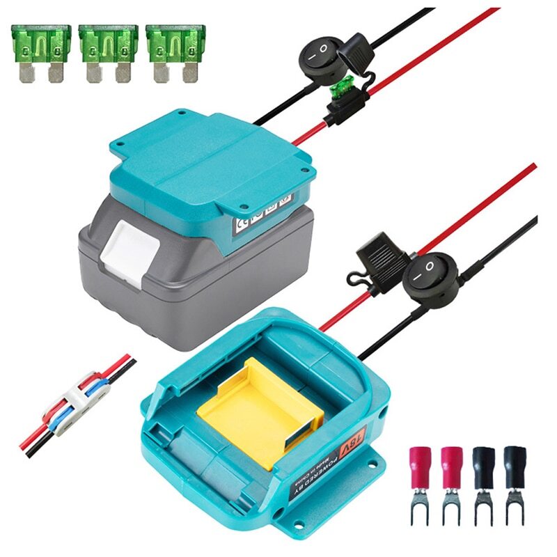 Battery Adapter Converter With Fuse For Makita 18V Li-Ion Battery DIY Power Tool gallery