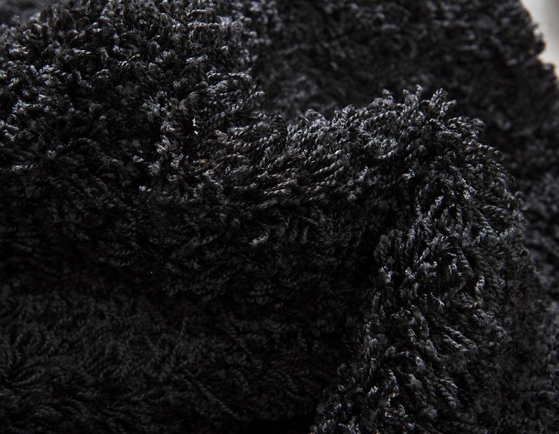 Jet Black 2X6 Rectangular Solid Shag Rug Soft Cozy Indoor Stylish Decor gallery