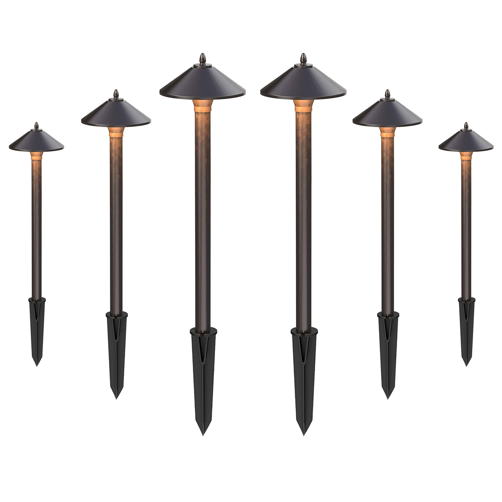 Pathway Light 6 Pack Low Voltage Halogen Outdoor Landscape Lighting Decor gallery