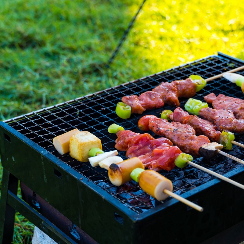 Square BBQ Grill Net 41x56cm Galvanized Iron Barbecue Mesh Mat gallery