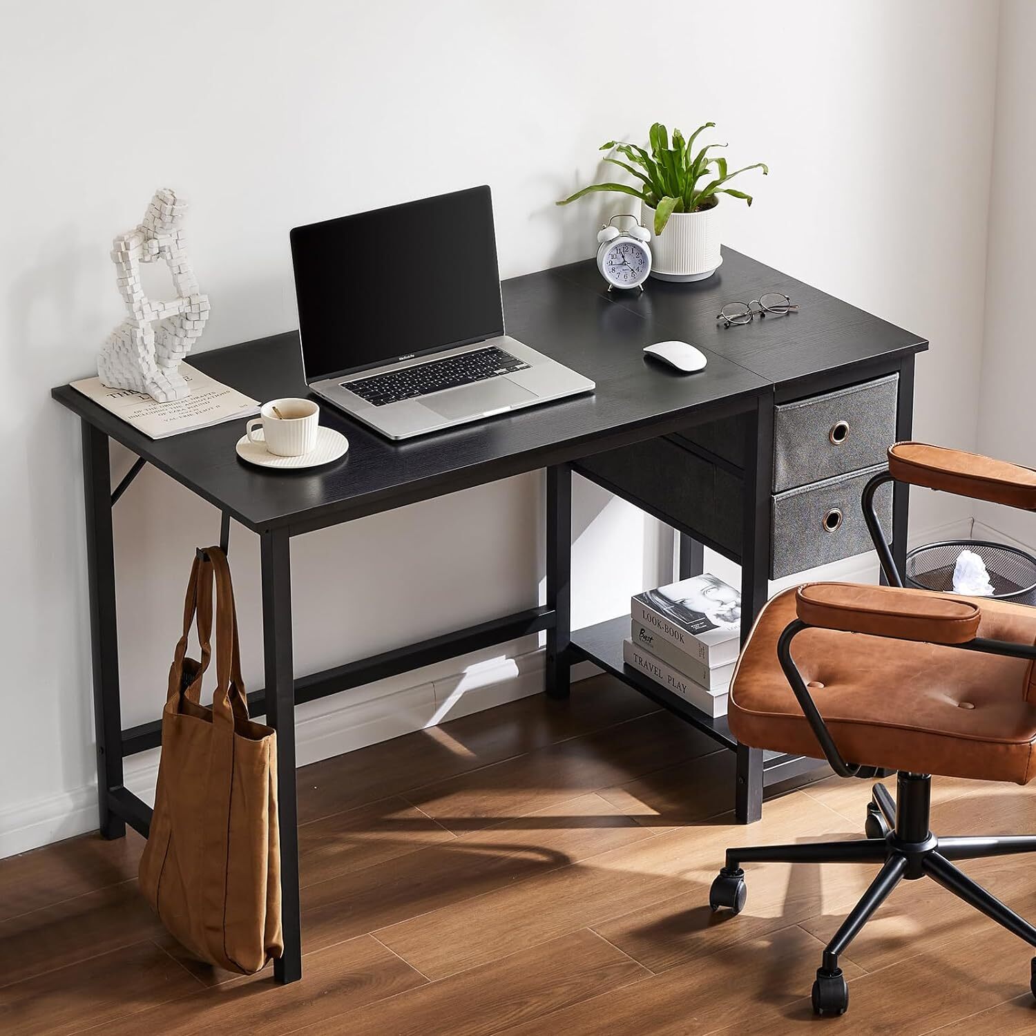 40-55 inch Home Office Computer Desk with Drawers Small Writing Work Study Desks gallery