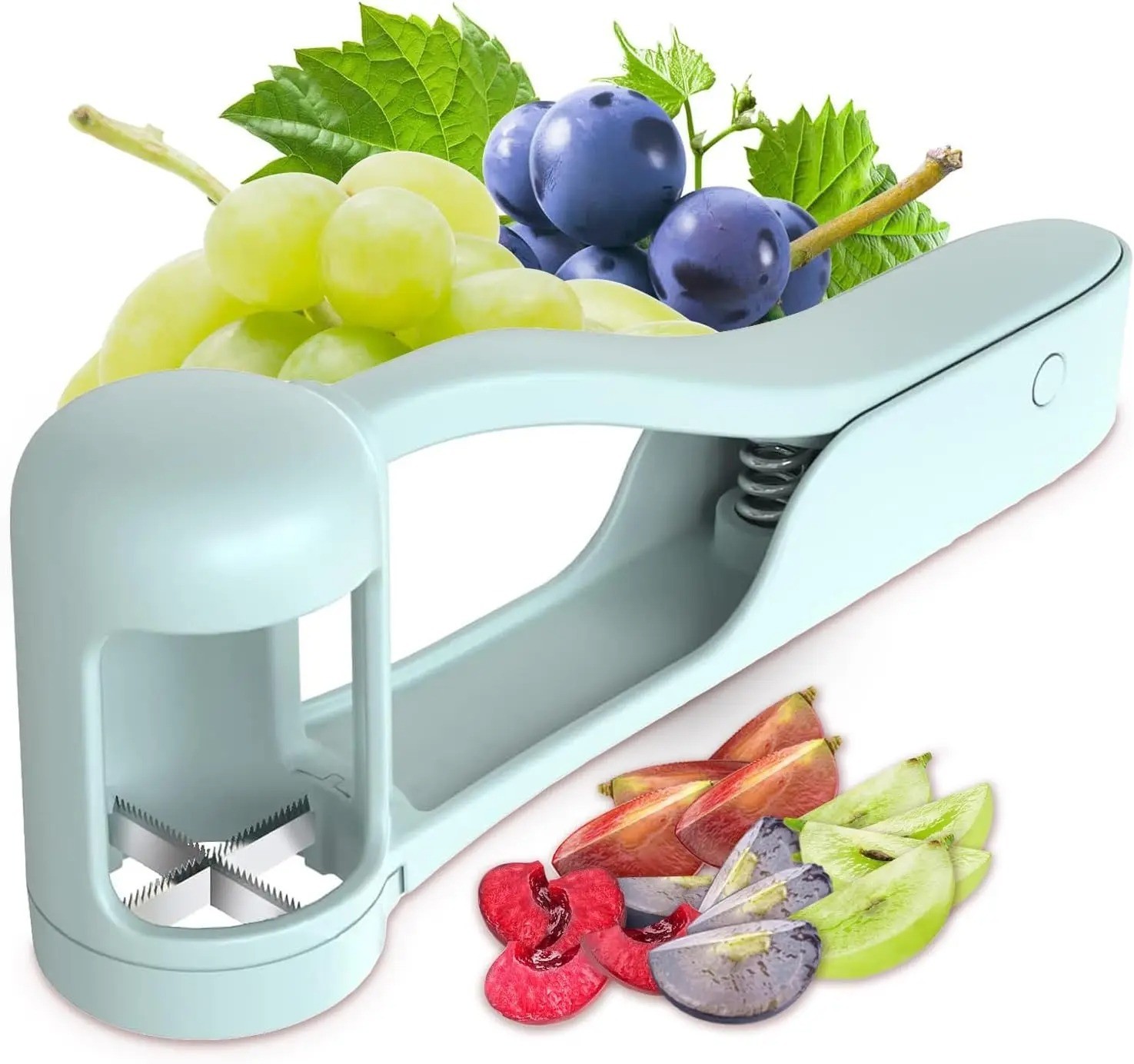 Tomato-Slicer Cutter Grape Tools Cherry Fruit Salad Splitter Artifact for Toddle gallery