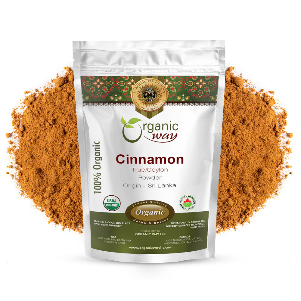 Organic Way True Ceylon Cinnamon Powder - Organic, Kosher & USDA Certified gallery