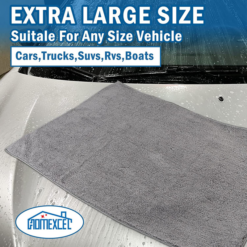 Professional Large Microfiber Car Drying Towels 2 Pack, Lint Free, Scratch Free, gallery