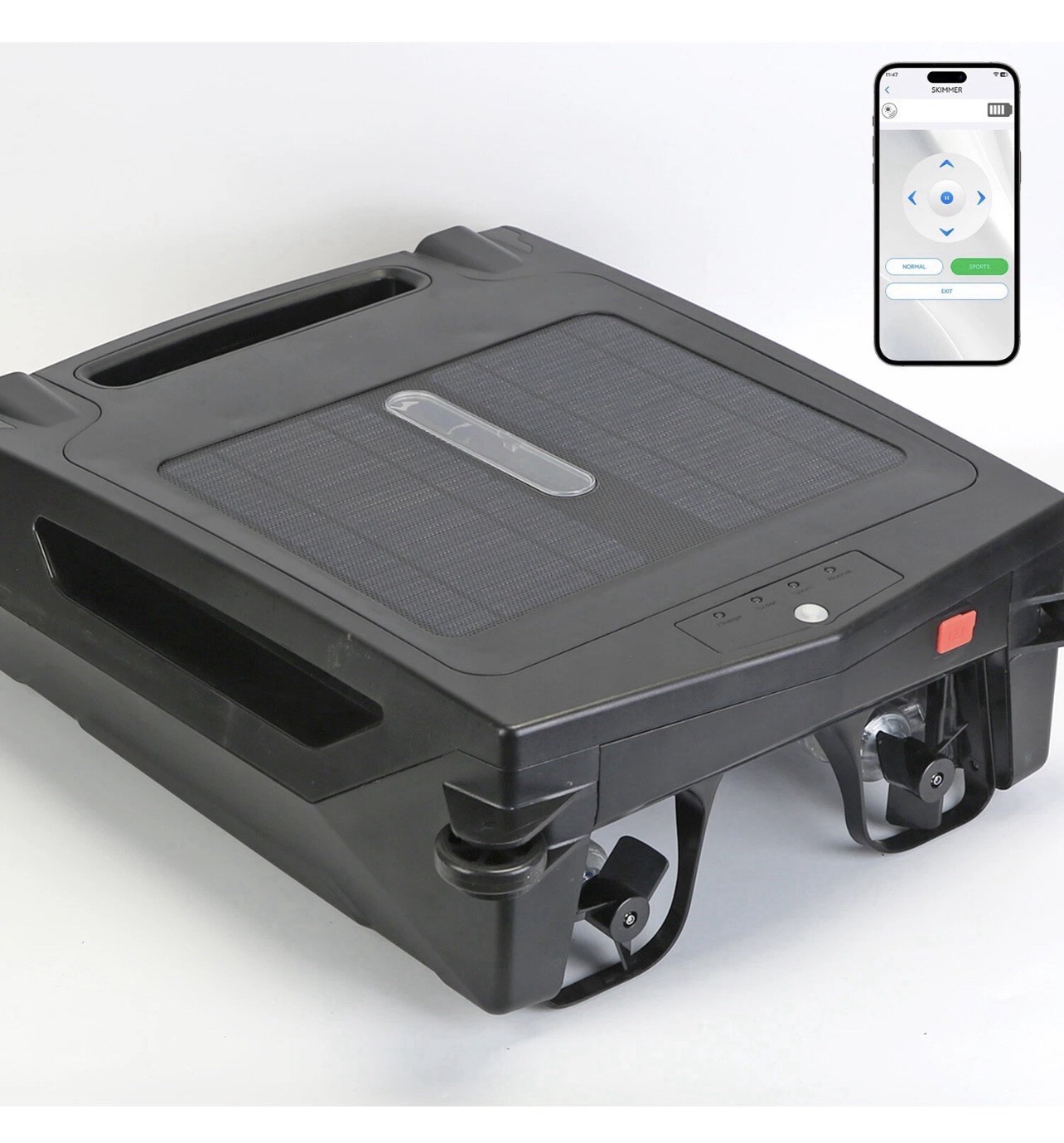 Solar Robotic Pool Skimmer 2 Cleaning Mode Automatic Swimming Pool Cleaner Robot gallery