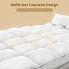 5 Inch Duck Feather Bed King Size, 100% Cotton Extra Thick Mattress Topper, 2500 gallery
