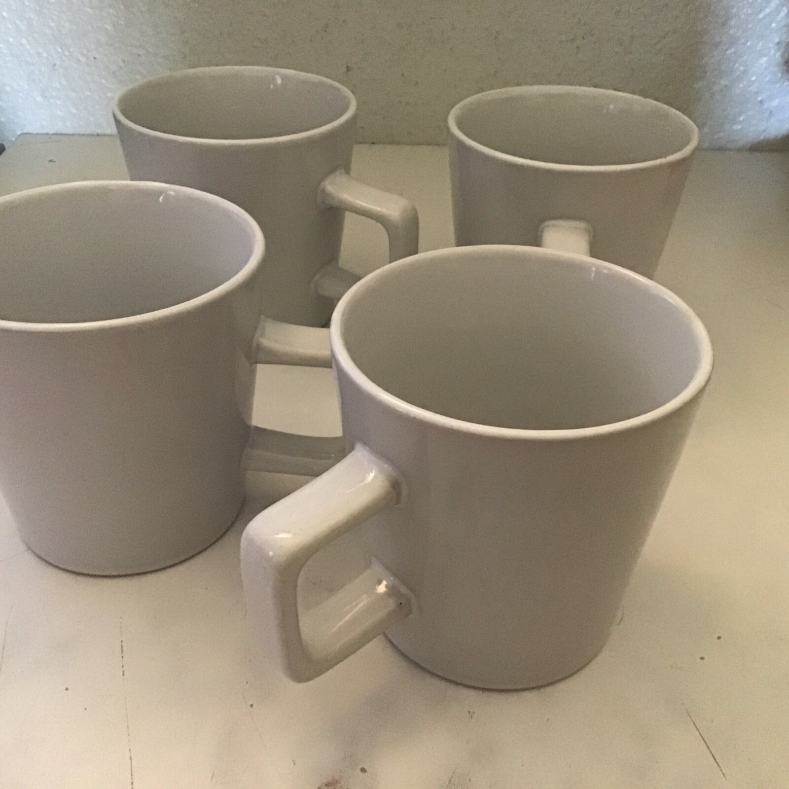 Stone + Lain White Stoneware ~ Coffee / Tea Mug Set Of 4 gallery