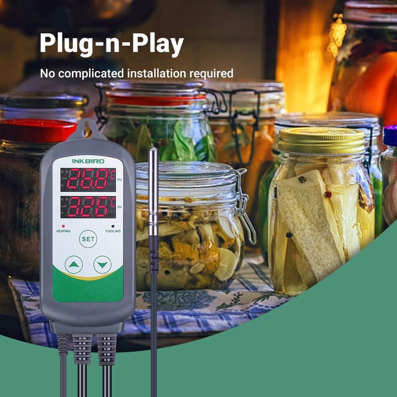 Inkbird Temperature Controller Thermostat ITC-308 Refrigerator Brewing Heating gallery