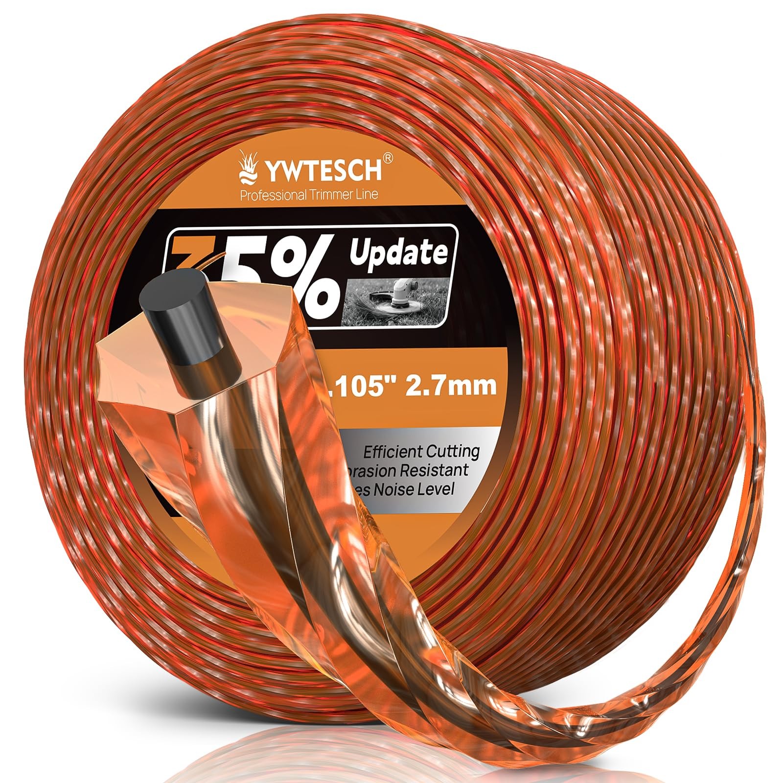 Heavy Duty Twisted Hexagonal Trimmer Line 0.105 Inch 1Lb 300Ft Weed Wacker Strin gallery