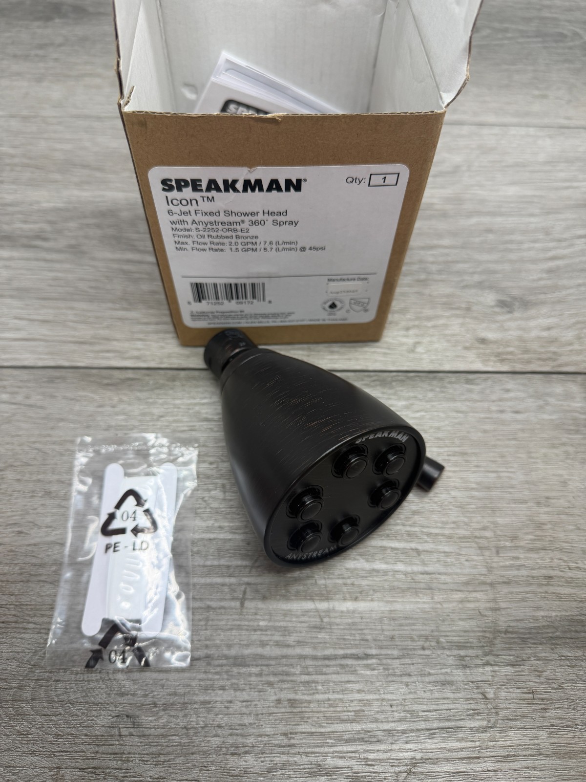 Speakman S-2252-ORB-E2 Icon 2 Gpm Multi Function Shower Head gallery