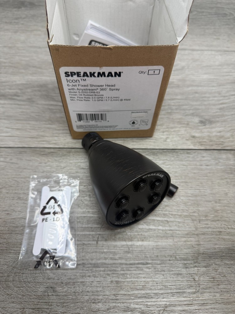 Speakman S-2252-ORB-E2 Icon 2 Gpm Multi Function Shower Head