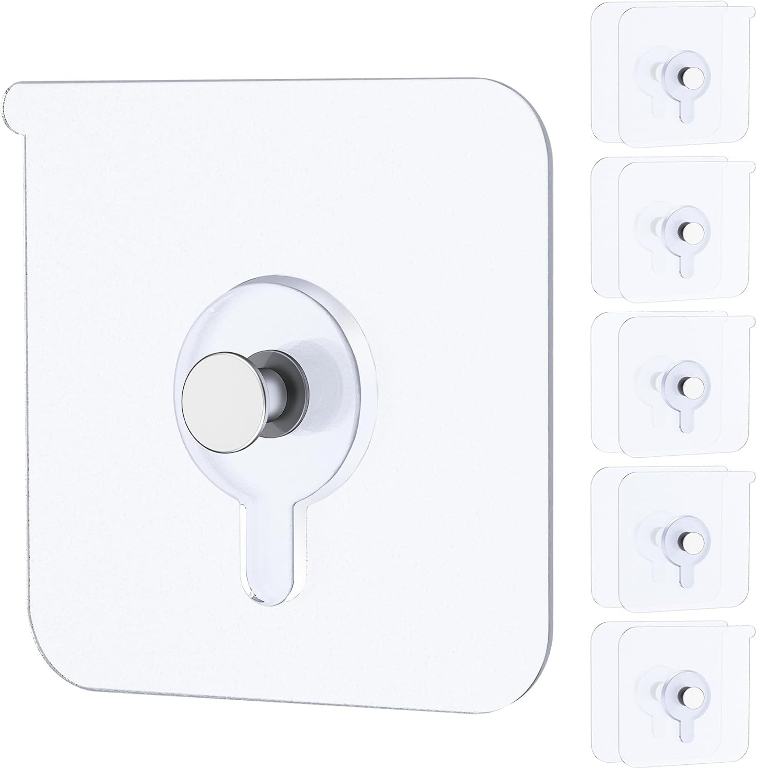 Uniclife 10 Pcs Self Adhesive Picture Hooks 33 Max Lbs Load No Drill Screw Stick gallery