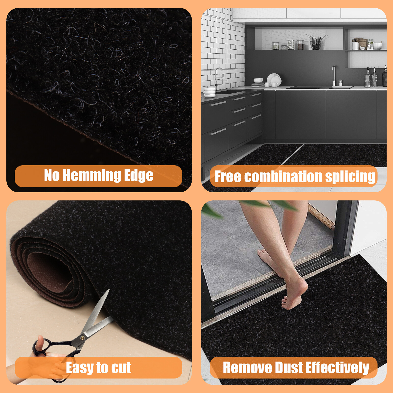 Modern Hall Runner Rug Long Rugs Hallway Area Carpet Non Slip Rubber Mat Home gallery