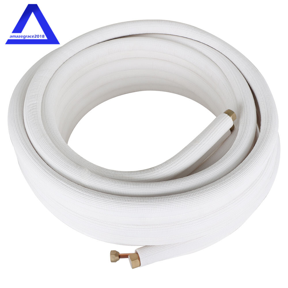 50 Feet White Install For Mini Split Heat Pump Systems 3/8"-5/8" Dia.