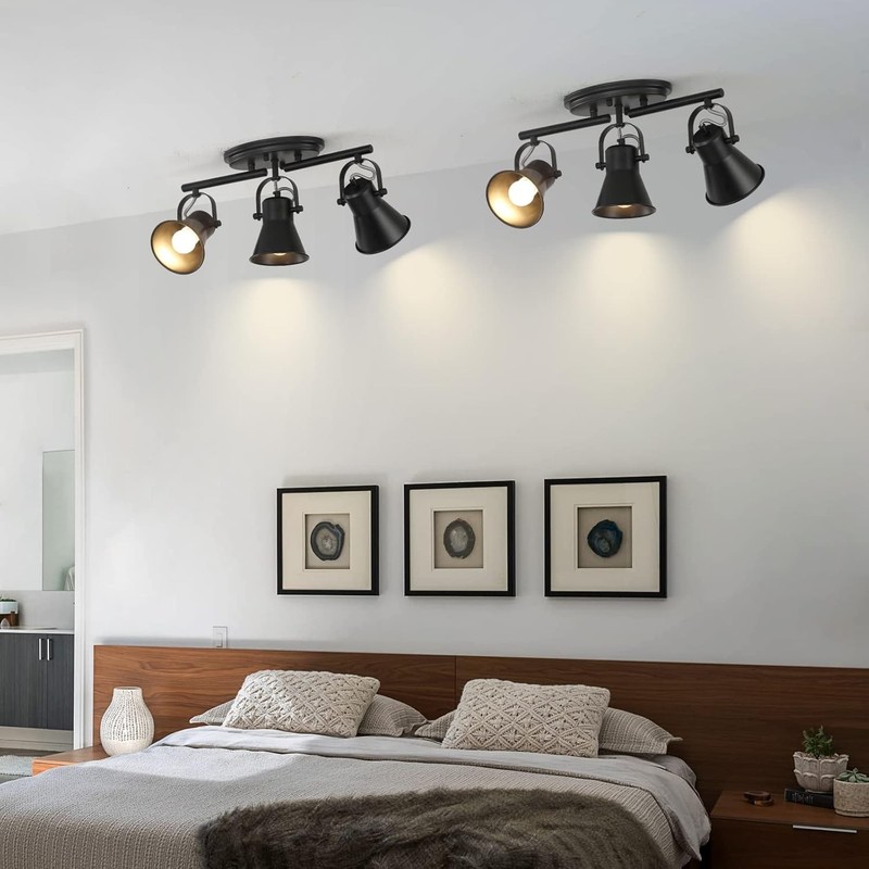 3-Lights Ceiling Track Lighting Fixtures Can Used for Mirror Front Wall Lights gallery