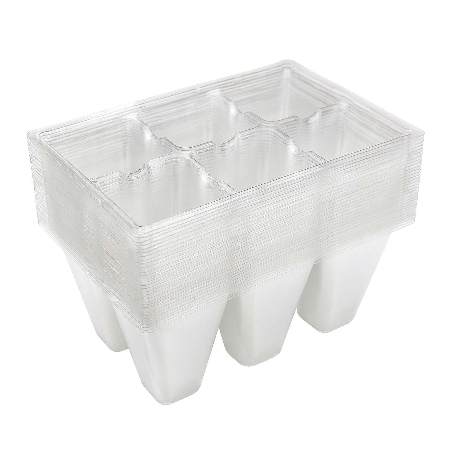 30 Pack 6-Cell Plastic Seed Starting Trays for Seedlings Vegetable Garden gallery