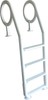 Deck-to-Pool Ladder for Above-Ground 48-52 Inch Pool Walls White Resin gallery