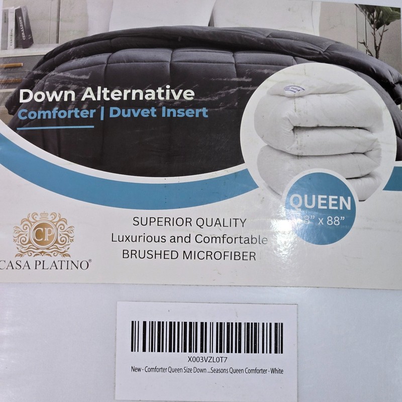 Queen Down Alternative Comforter Duvet Cover Insert 88x88 New/Sealed gallery