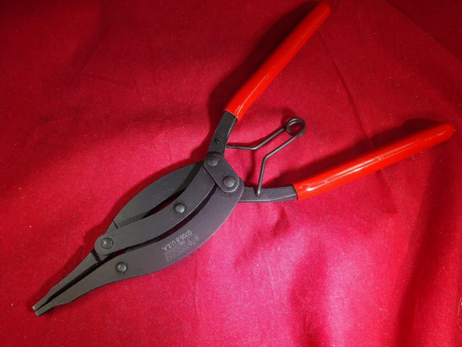 WILDE TOOL G705B 10”Straight Compound LockRing Pliers Snap Retaining USA Made gallery