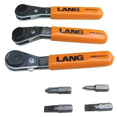 Lang Tools 5278 Ratcheting Screwdriver Bit Wrench Set, 7 Pieces gallery