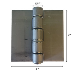 Butt Hinge Robust Steel Weld-On Solution for Heavy-Duty Metal Doors 3 x 3