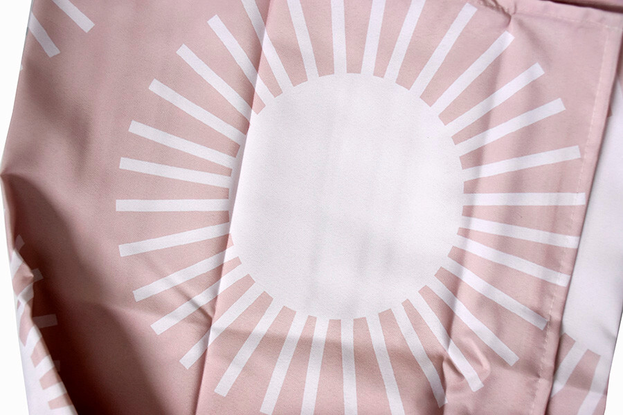 SOCIETY6 Pink Soleil Sun Pattern Designer Shower Curtain 69" x 72" NEW gallery