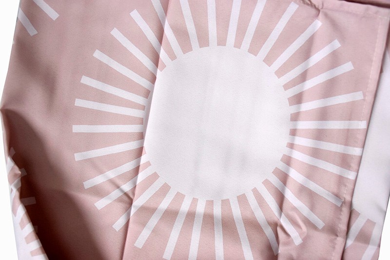 SOCIETY6 Pink Soleil Sun Pattern Designer Shower Curtain 69" x 72" NEW gallery