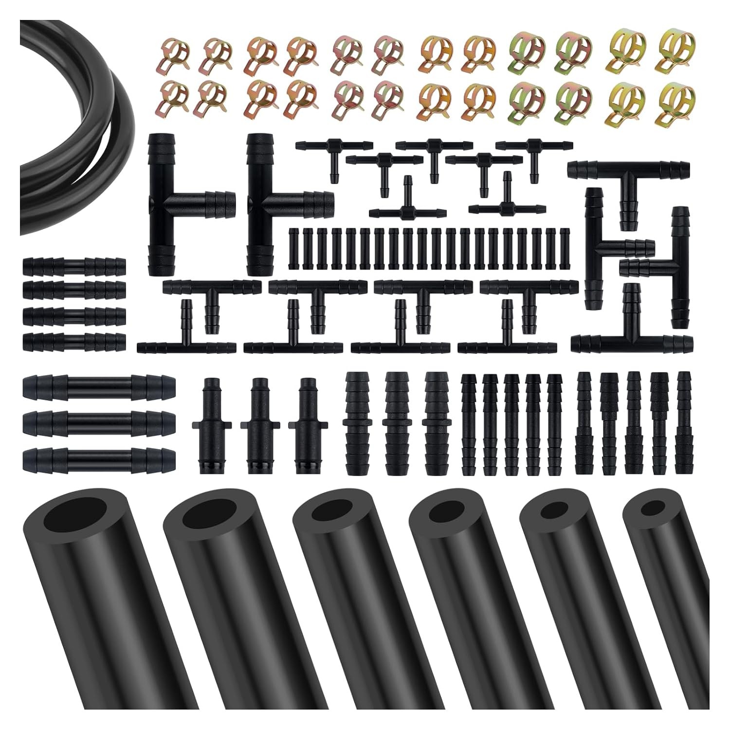 94PCS 5ft Vacuum Hose Set 6 Sizes Automotive 5Ft Kit 94PC 6Sizes gallery