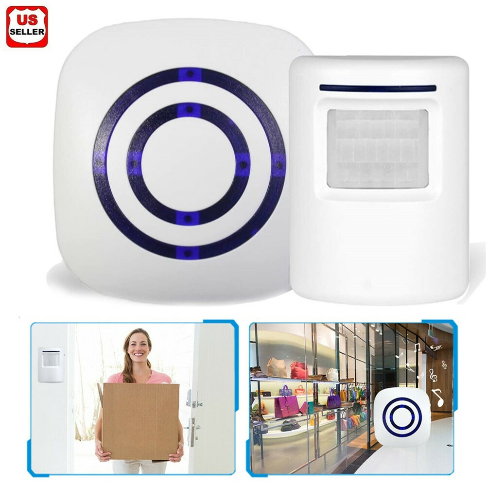 Wireless Entry Door Bell Welcome Motion Sensor Detector Gate Chime Alert Alarm gallery