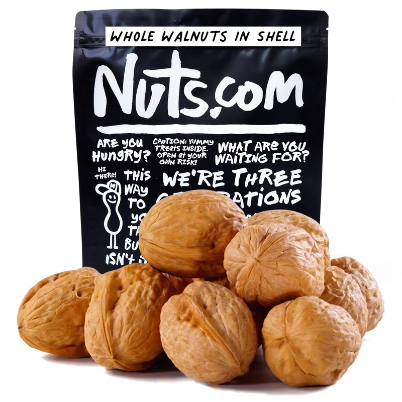 Nuts Com Whole Walnuts in Shell, 2 Lbs – Fresh Unshelled Raw Walnuts with Butter gallery