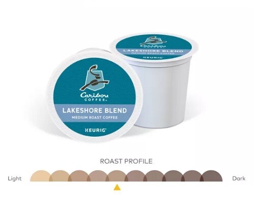 Caribou Coffee Lakeshore Blend Coffee, Medium roast, 96 count. Free Shipping gallery