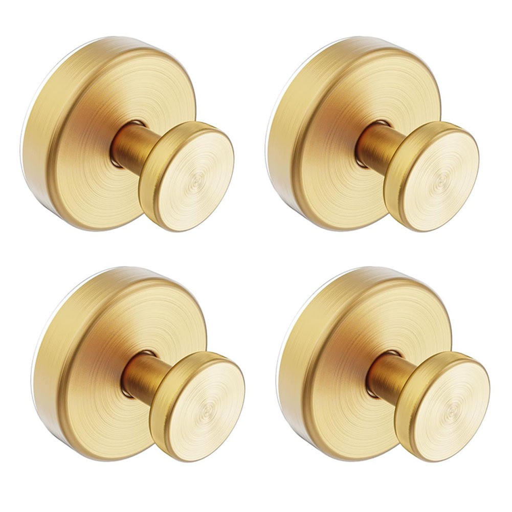 4 Pack Stainless Steel Suction Cup Hooks Heavy Duty No Drill Bathroom Towel Wall gallery