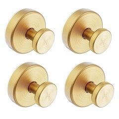 4 Pack Stainless Steel Suction Cup Hooks Heavy Duty No Drill Bathroom Towel Wall