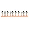 10 Loop 1" Copper Radiant Manifold w/ 1/2" Pex Crimp Mini-Ball Valve Fittings gallery