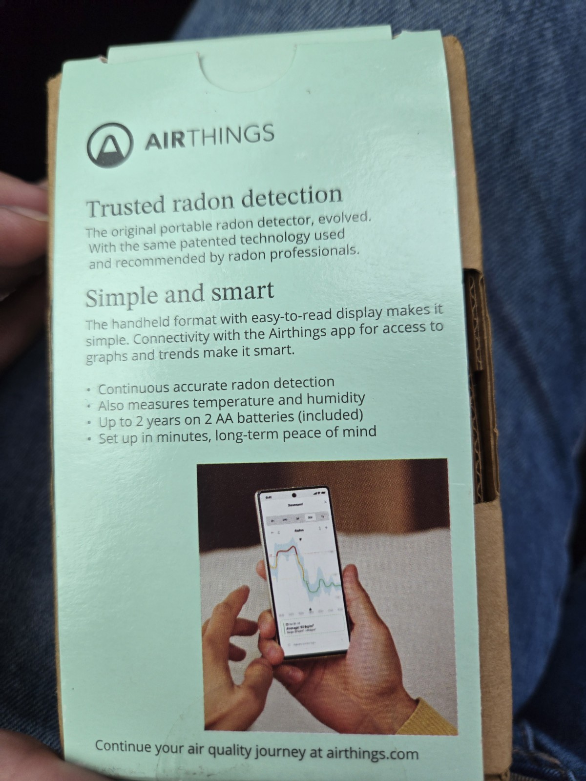 Airthings Corentium Home 2 Digital Radon Detector FREE S&H! New Open Box Gas Det gallery
