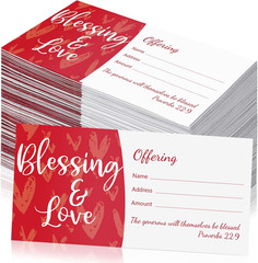 200 Pcs Church Offering Envelopes Tithe and Offering Envelopes for Church Blessi