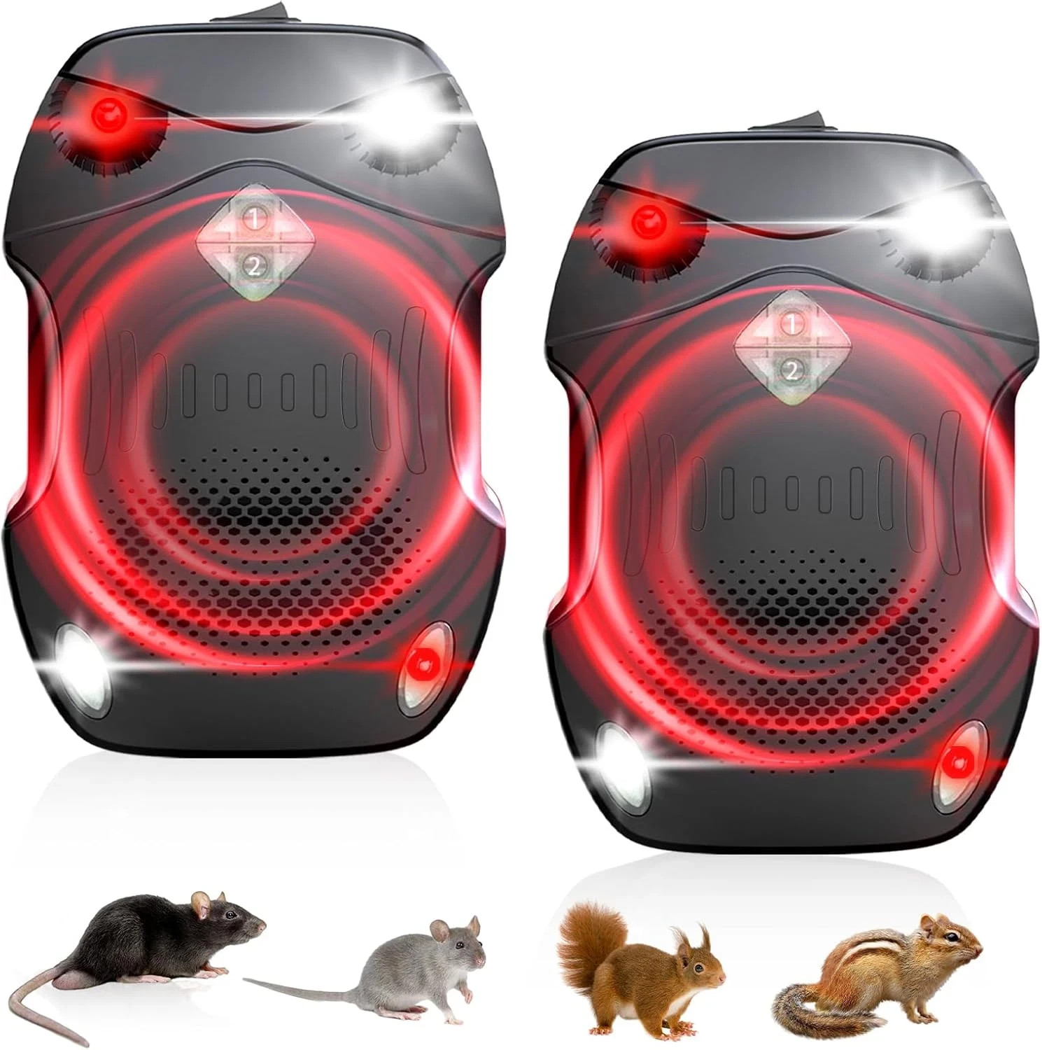 2 PACK CAR ULTRASONIC MOUSE RAT REPELLER VEHICLE PEST ANIMAL DETERRENT REPELLENT gallery
