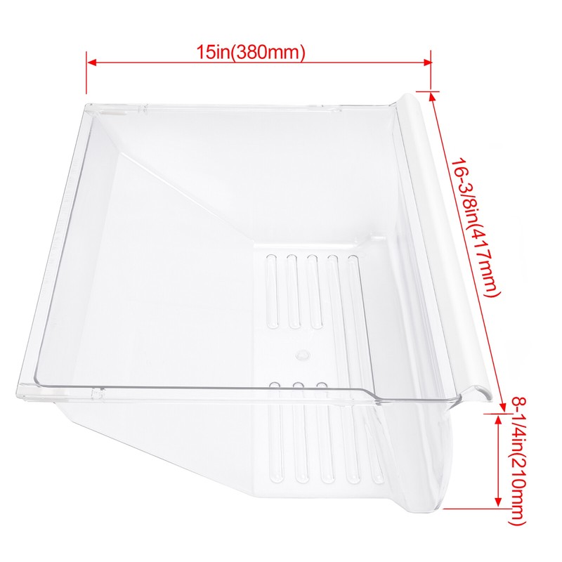 Bottom Clear Crisper Pan Replace For Whirlpool Refrigerator WP2188664 2188664 gallery