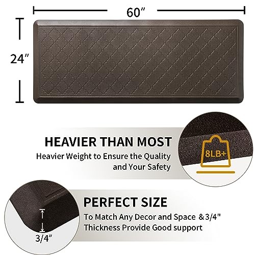 24 x 60 Inch Extra Support Anti Fatigue Barcelona Brown 60"L x 24"W x 0.8"Th gallery