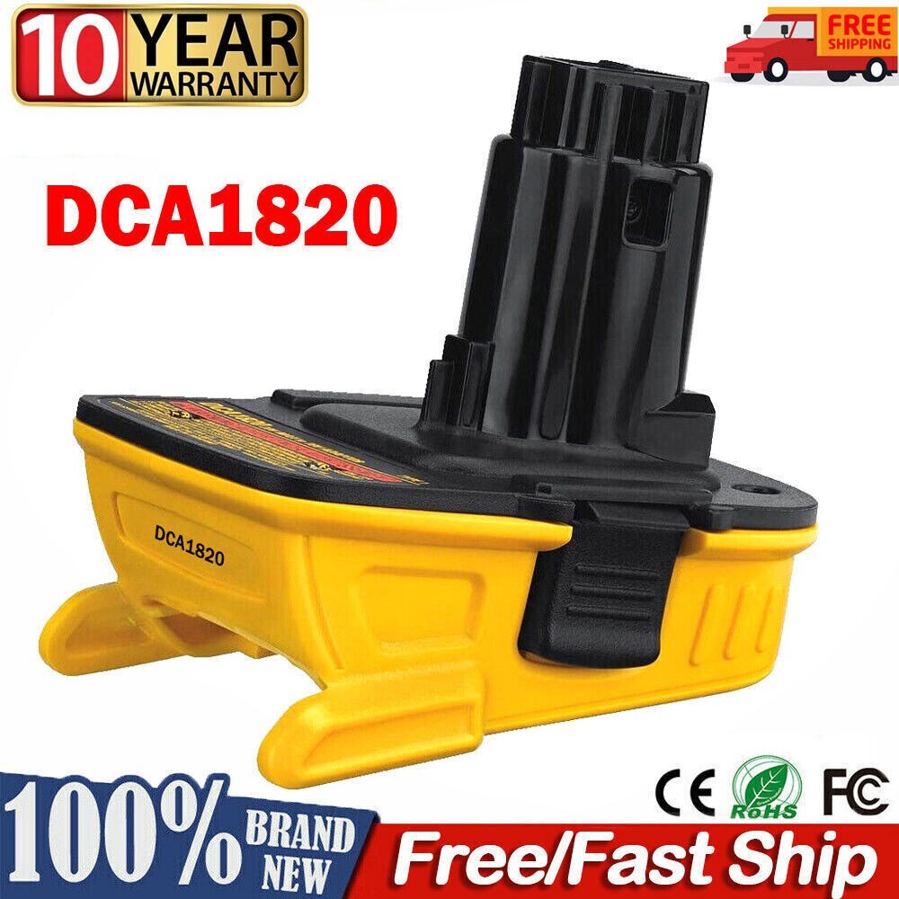 USB Adapter For DEWALT DCA1820 Battery Converter 18V to 20V Max Li-Ion Tools New gallery