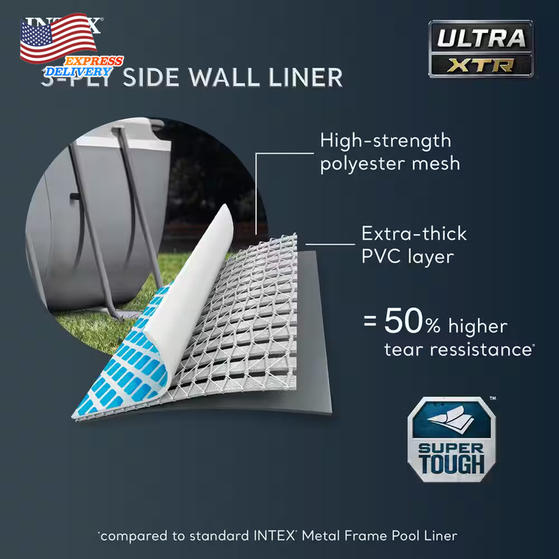 Ultra XTR 18 Ft. X 9 Ft. Rectangular 52" Deep Hard Sided above Ground Pool Set gallery