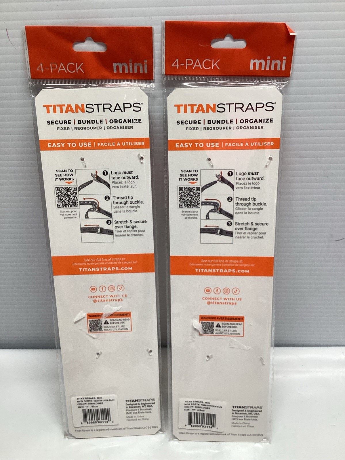 Titan Utility Straps Mini Straps 4 Pack Lot of 2 New gallery