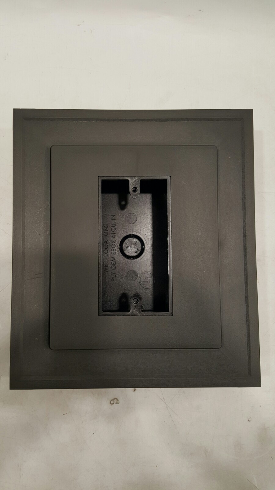 Ply Gem Mounting Block Polymer Dark Gray Charcoal 41" x 41" x 41" 814 gallery